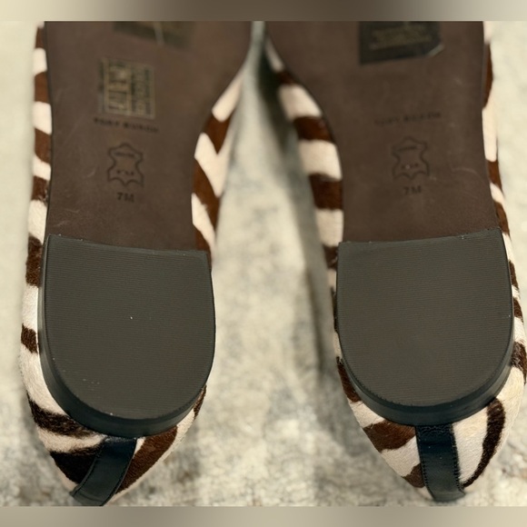 NEW Tory Burch Toe- Cap Zebra Coco Ballet Flats 7M - Picture 8 of 8